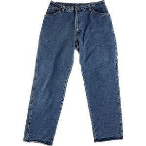 Vintage Wrangler Jeans Mens‎ 15/16 35x30 Rugged Wear Fleece Green Lined Hunting